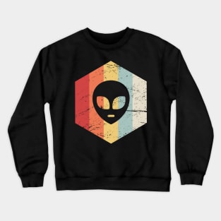 Retro Alien UFO Icon Crewneck Sweatshirt